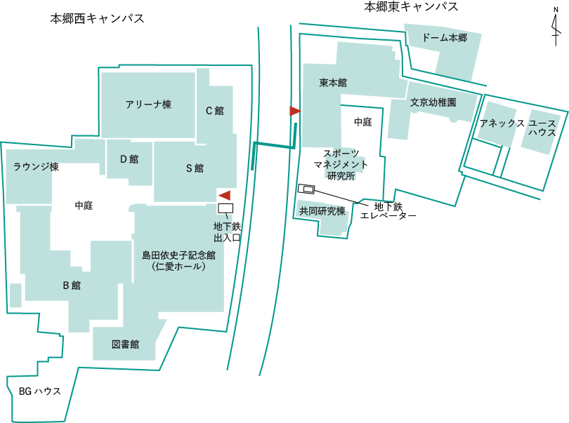 本郷キャンパス案内図