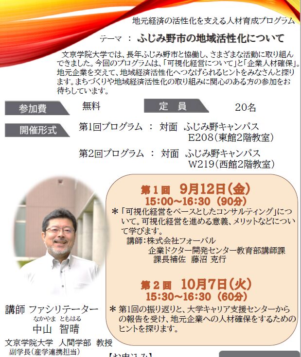 【社会連携】人材育成プログラム第２回開催報告